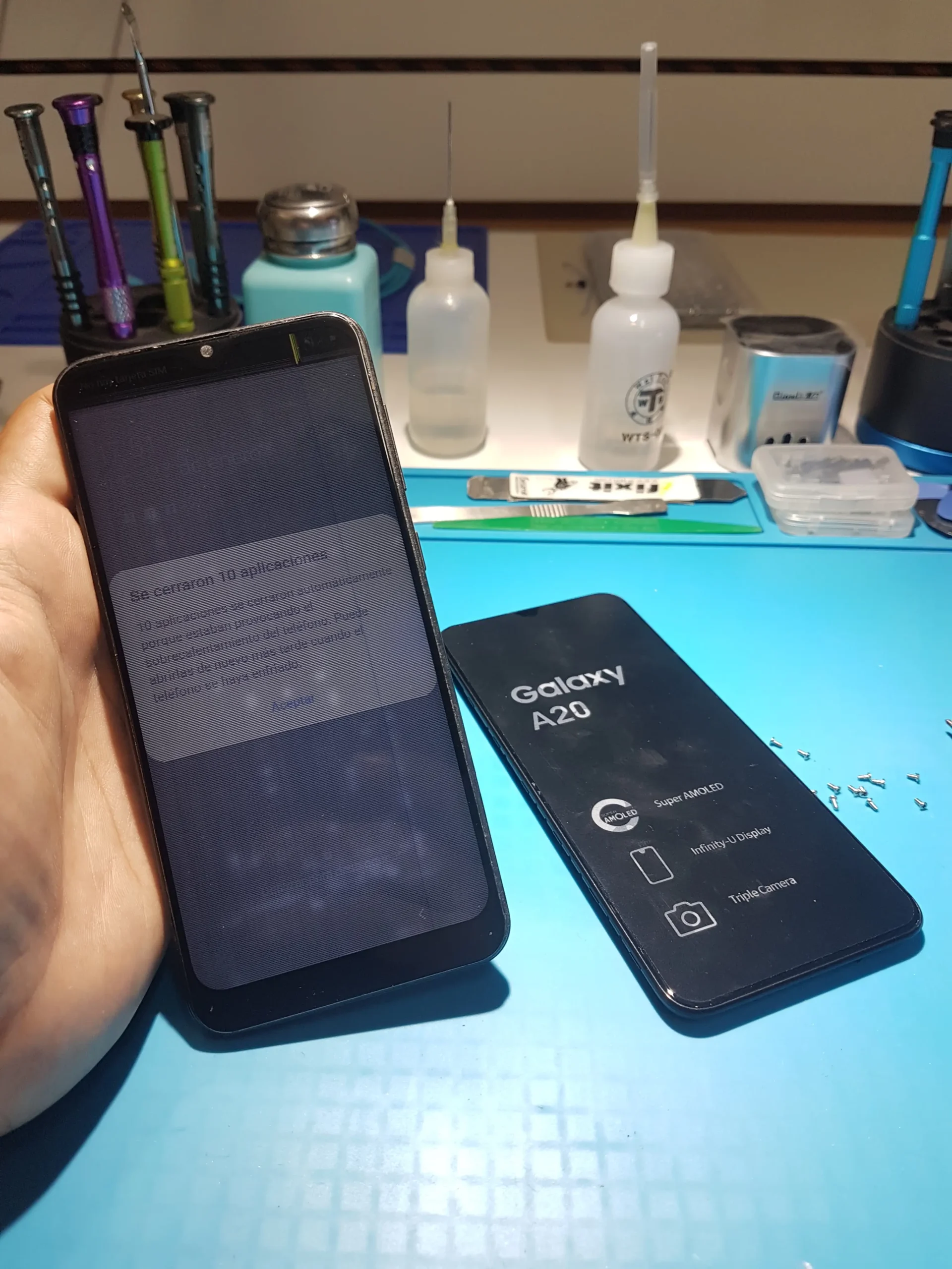 modulo de pantalla neuvo samsung a20