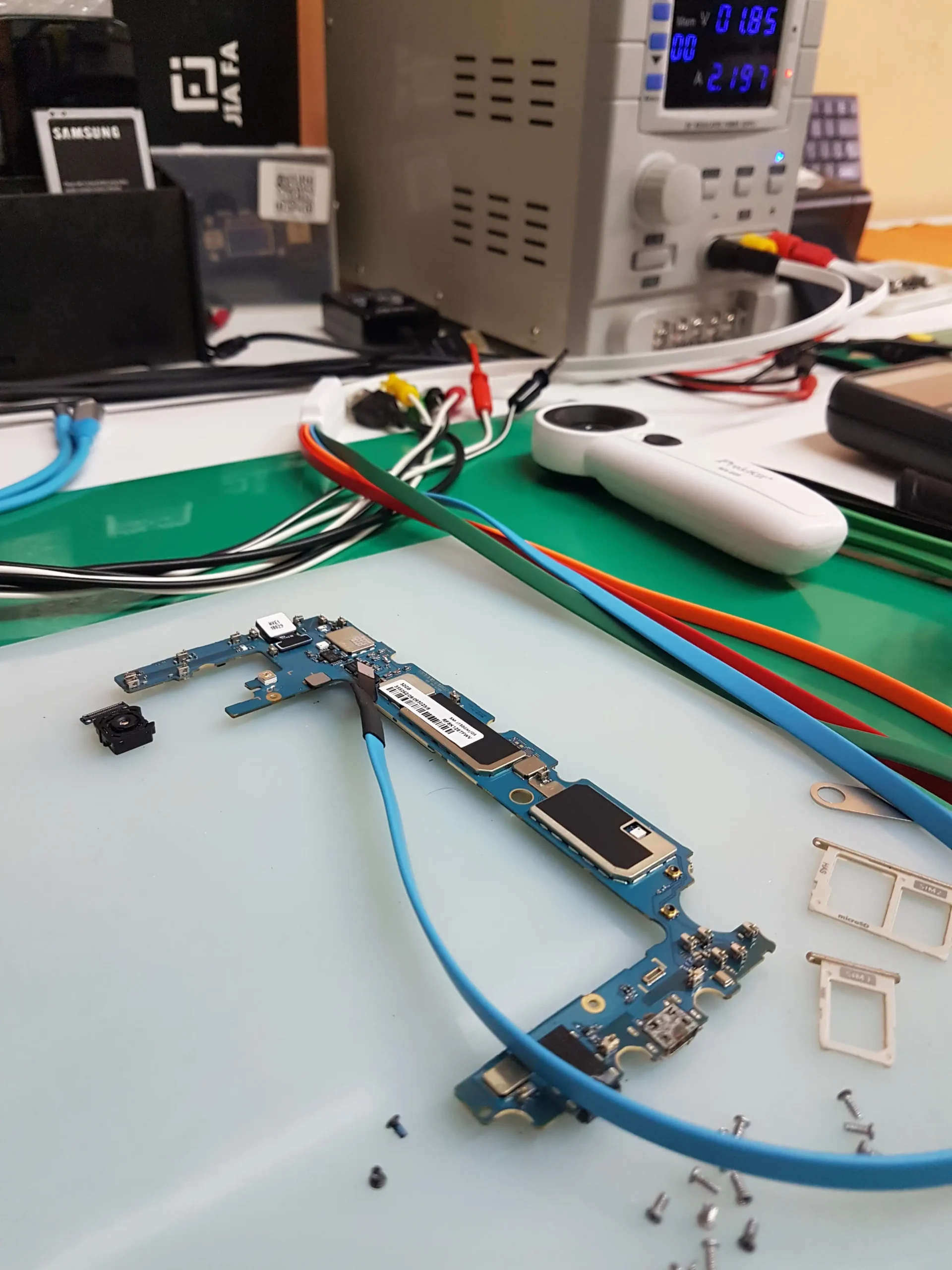 placa samsung en reparacion