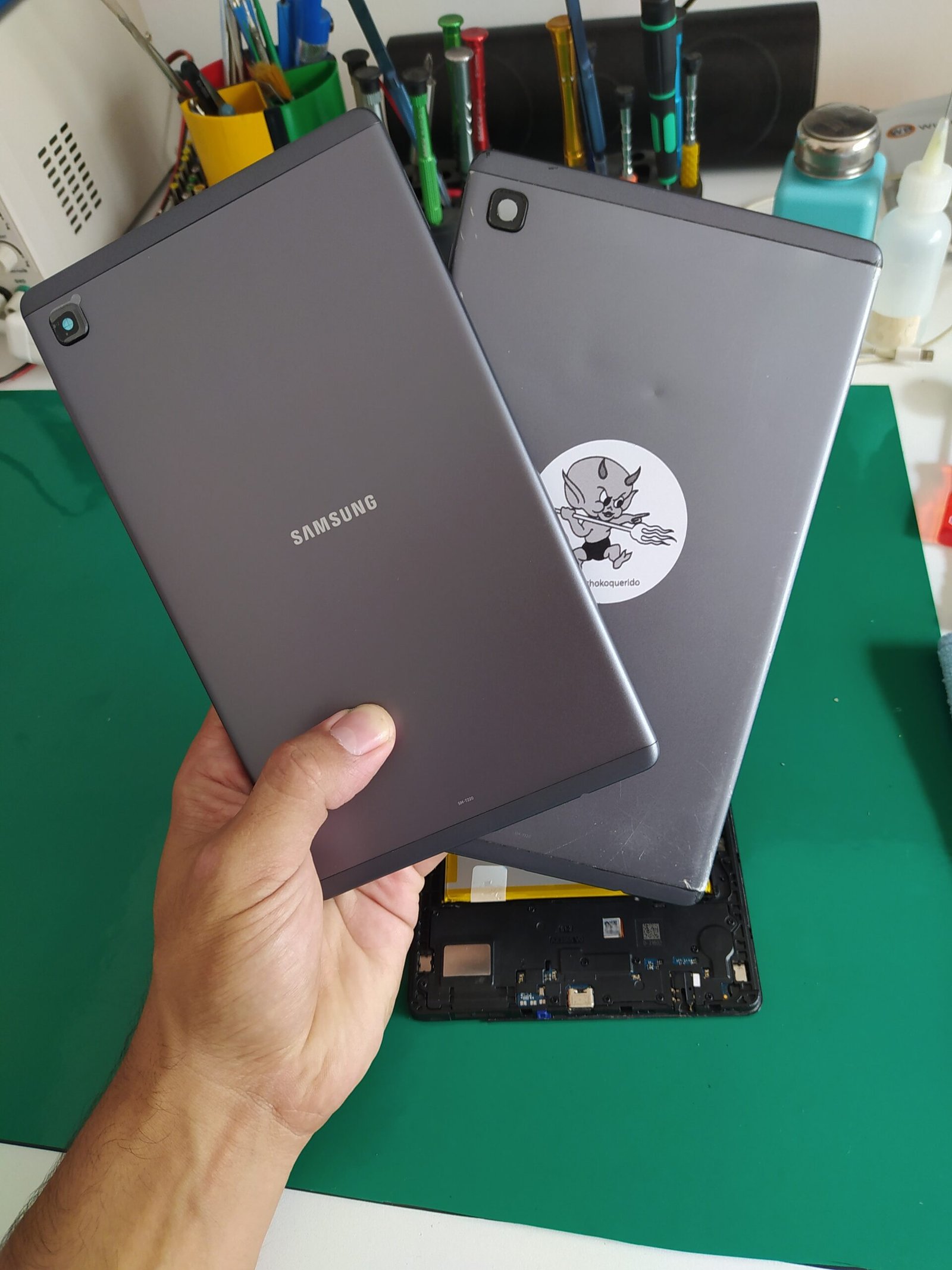 tapa trasera carcaza samsung tab tablet