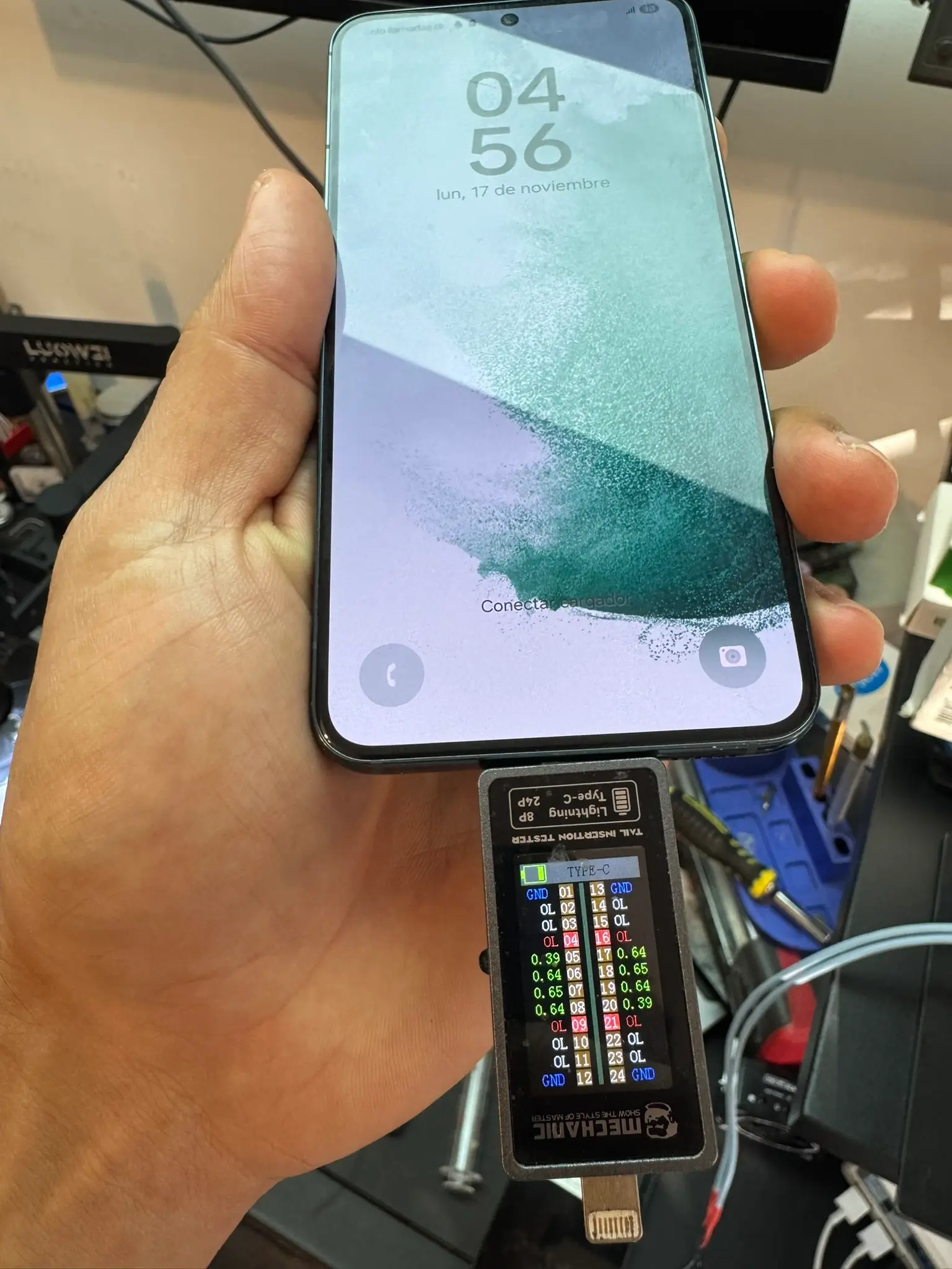 testeo de carga samsung s10