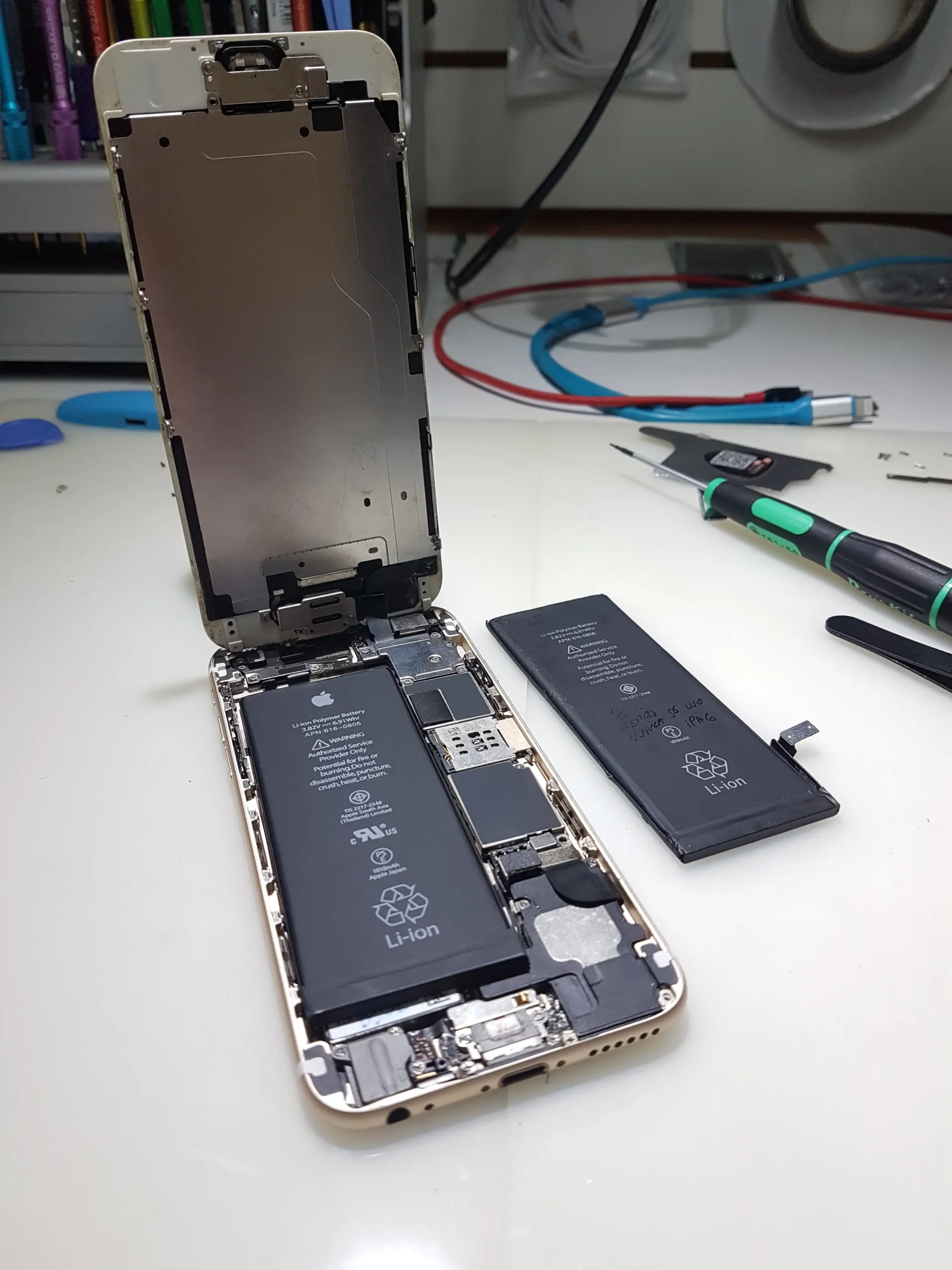 cambio de bateria iphone 6s