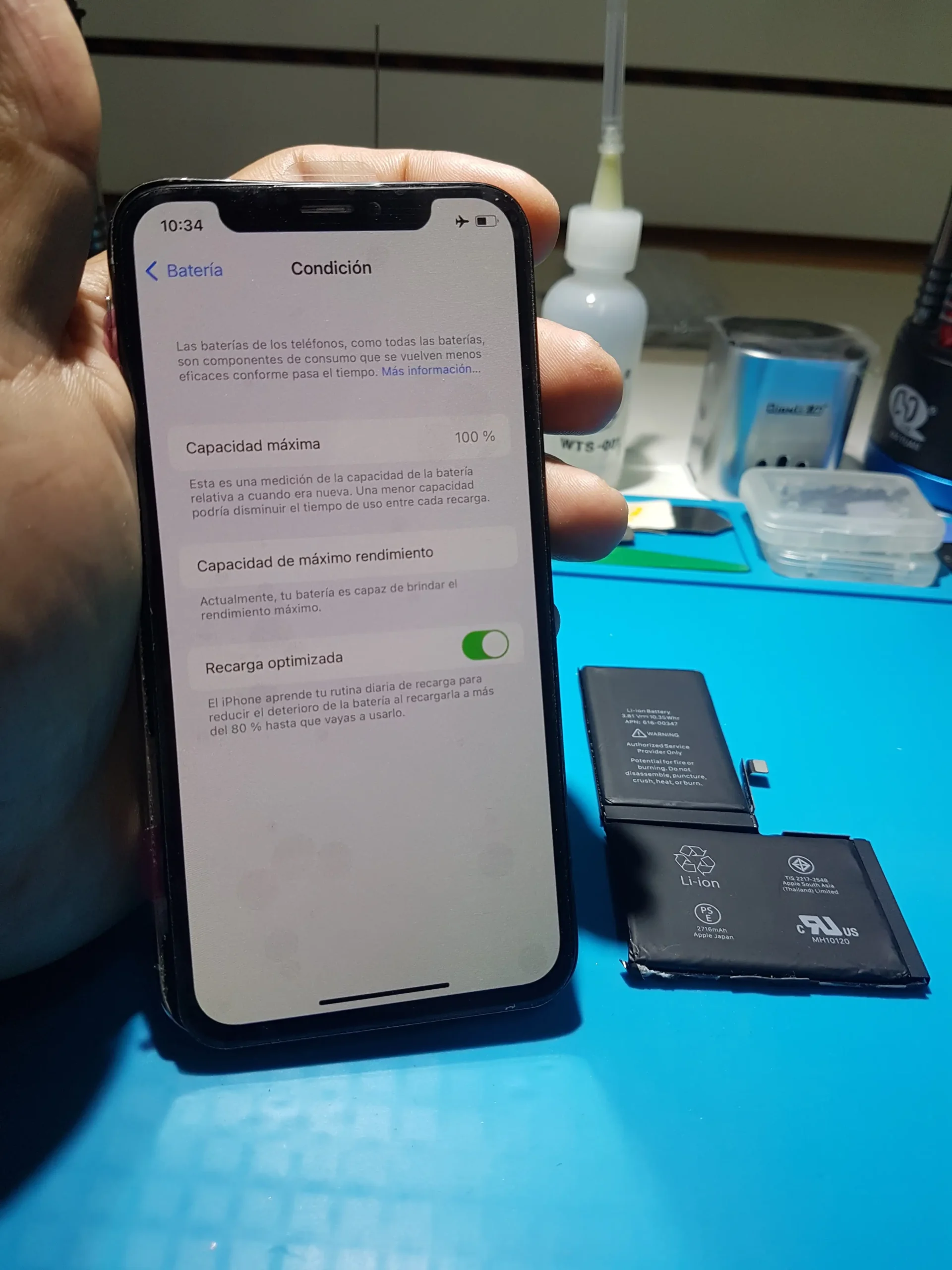 cambio de bateria original iphone