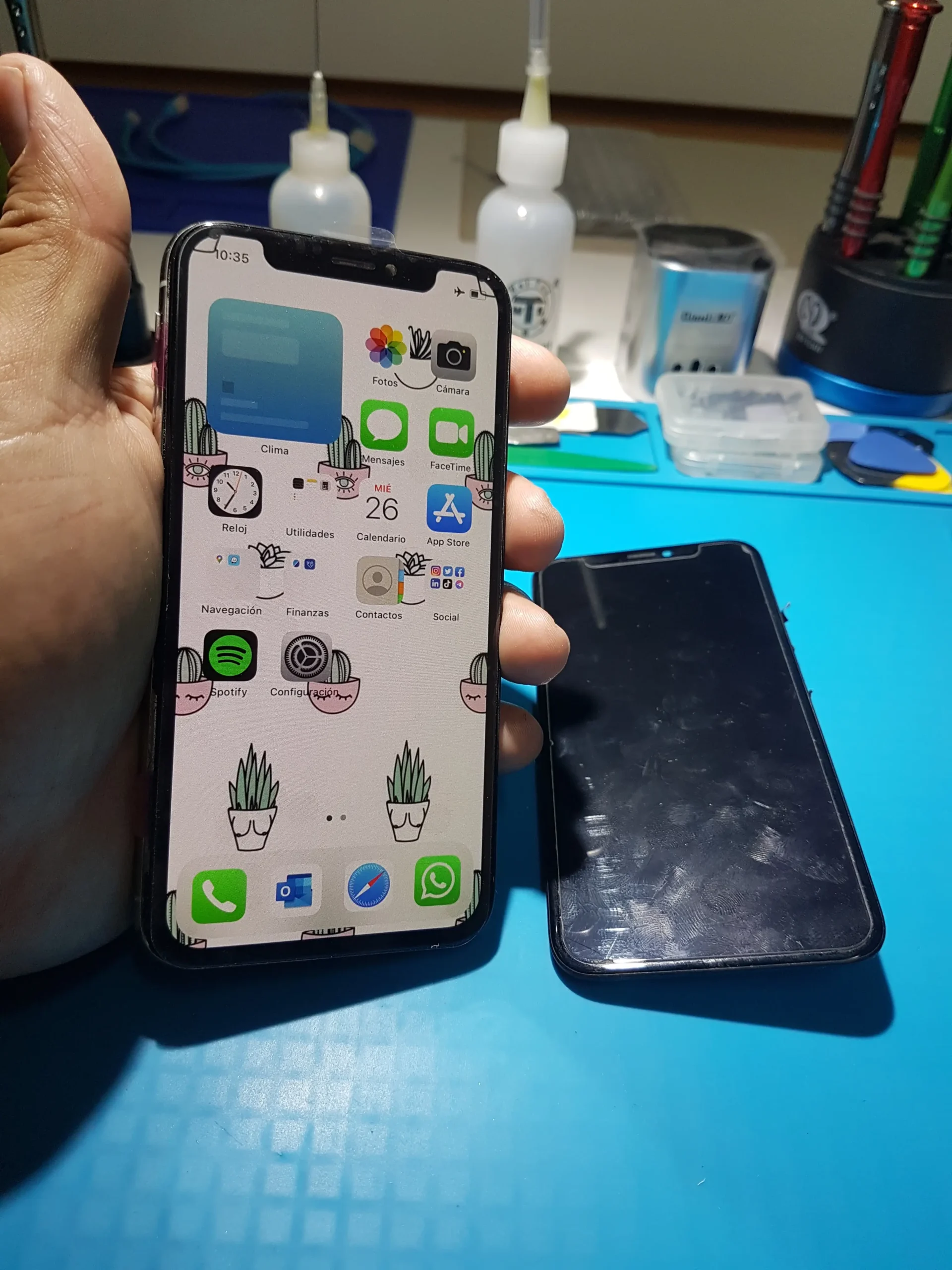 cambio de pantalla iphone xr