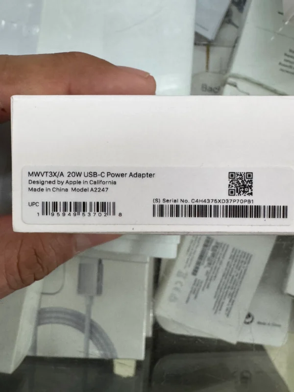 Cargador iphone 20w original