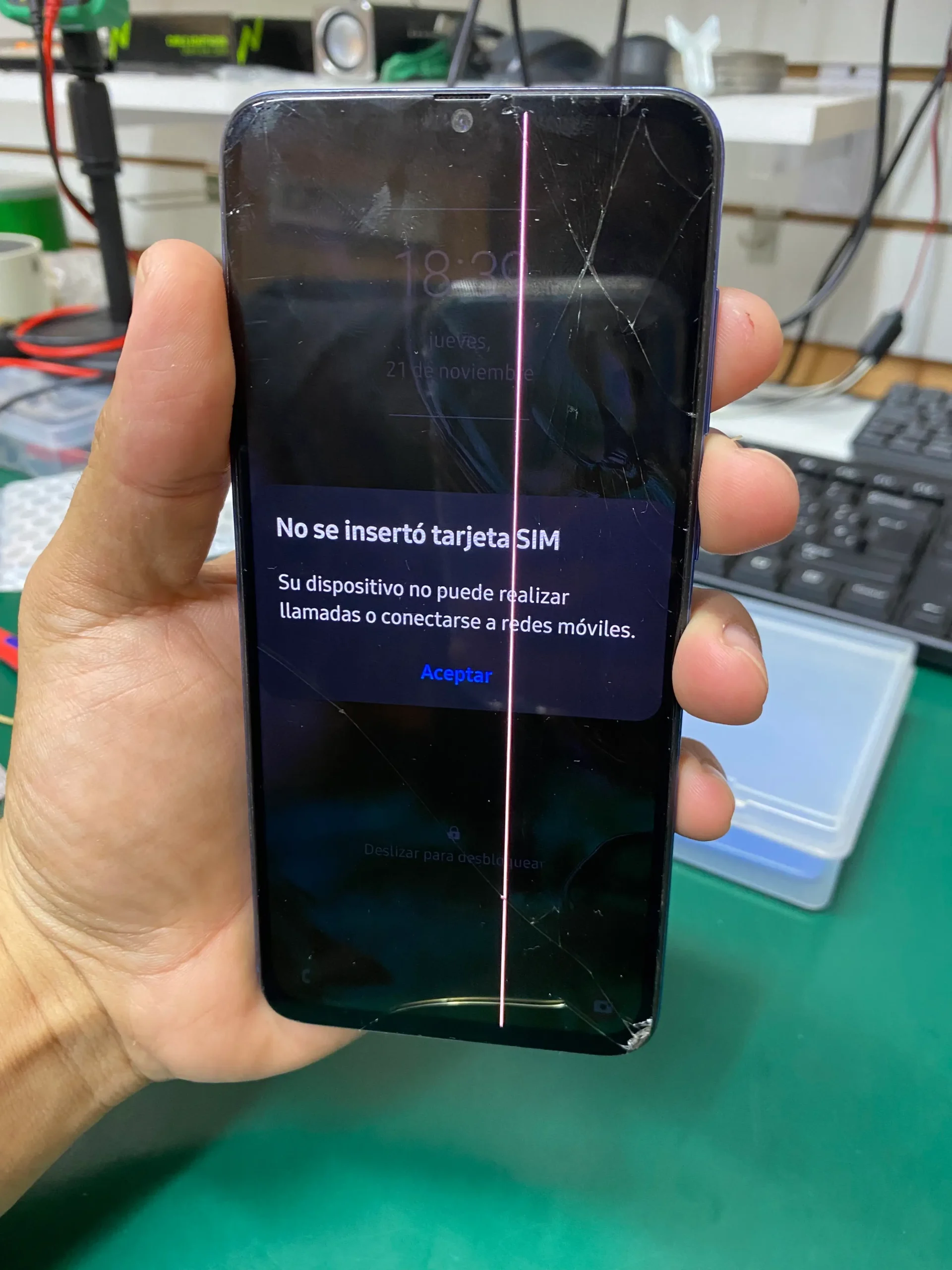 modulo de pantalla roto iphone 16 pro