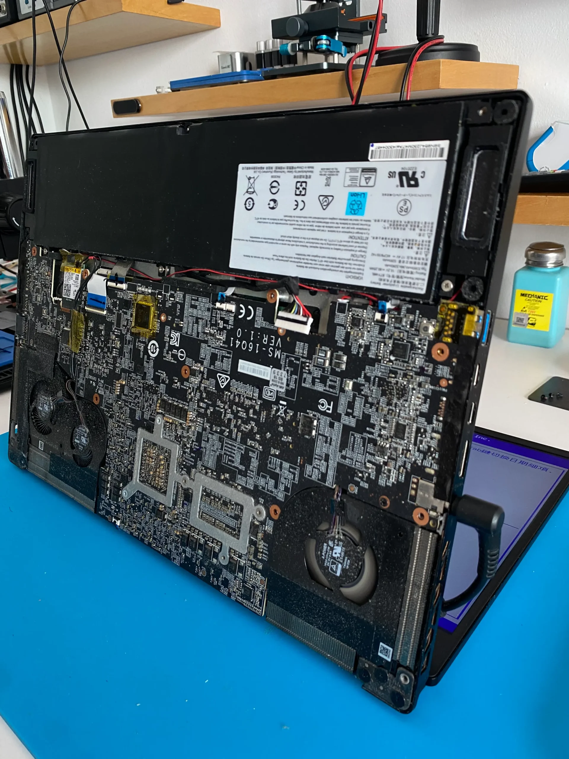 reparacion notebook msi gamer